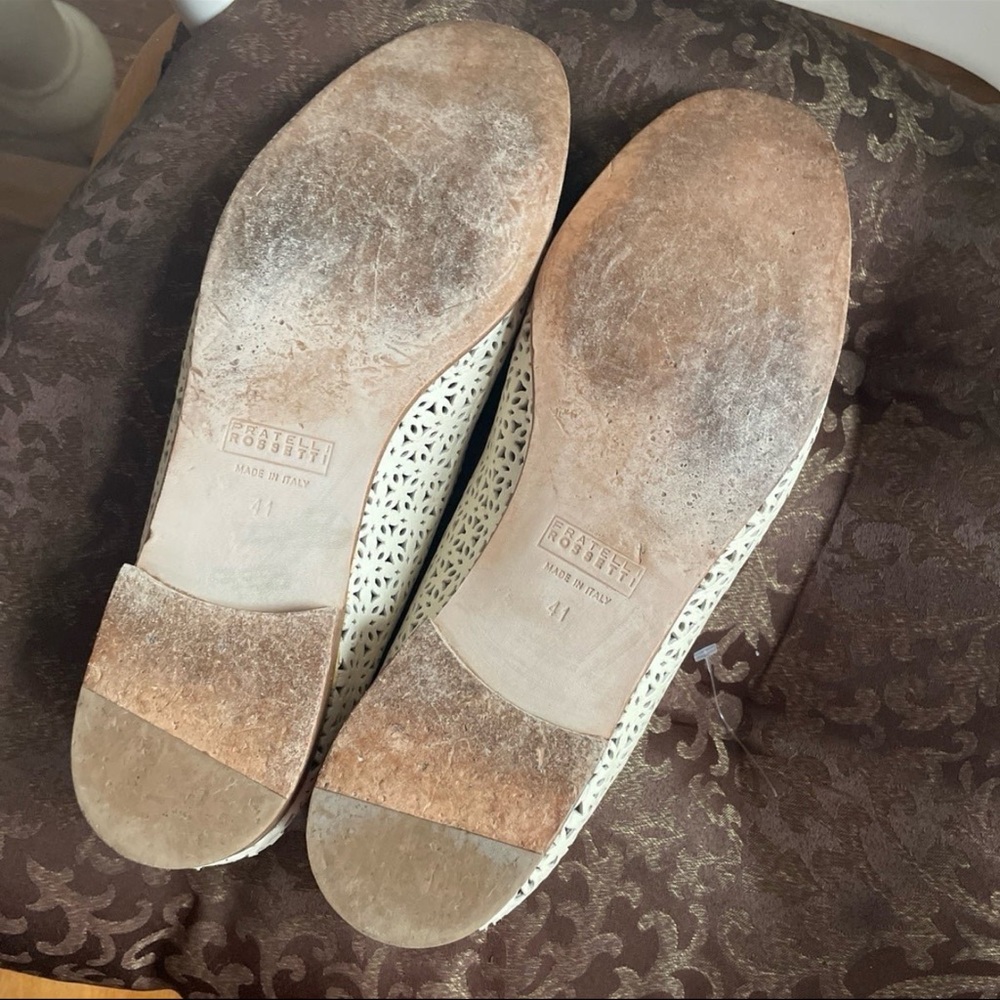 Fratelli Rossetti Cream Woven Leather Brera Loafers - Picture 7 of 14